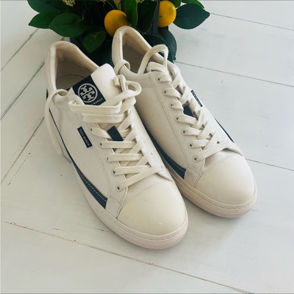 Tory Burch Navy/White Sneakers